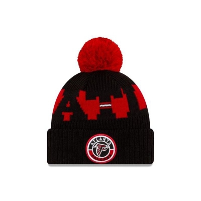 Atlanta Falcons Gorra | New Era NFL Cold Weather Sport Knit Beanie Mexico - Negros